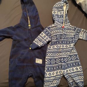 2 Carters fleece outfits